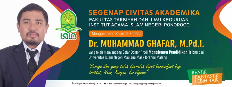Dr. Muhammad Ghafar, M.Pd.